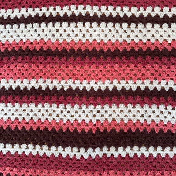 Vintage Hand Crochet Blanket - Picture 2 of 2